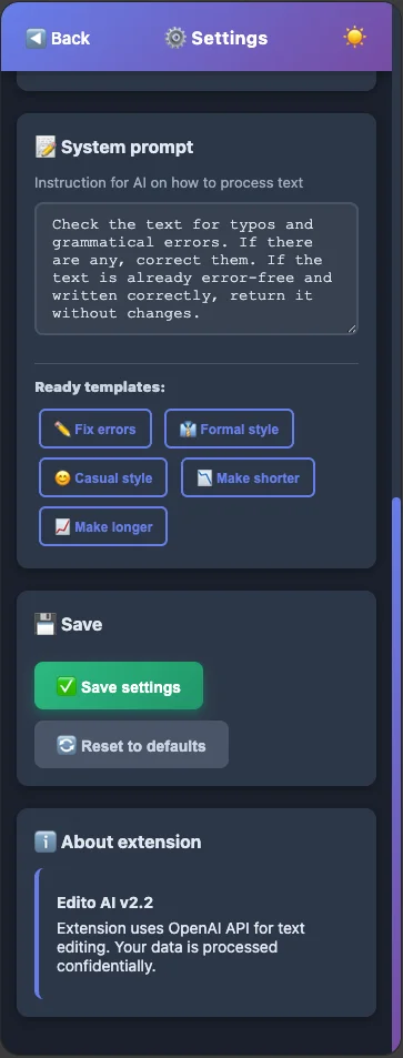 Custom Prompts